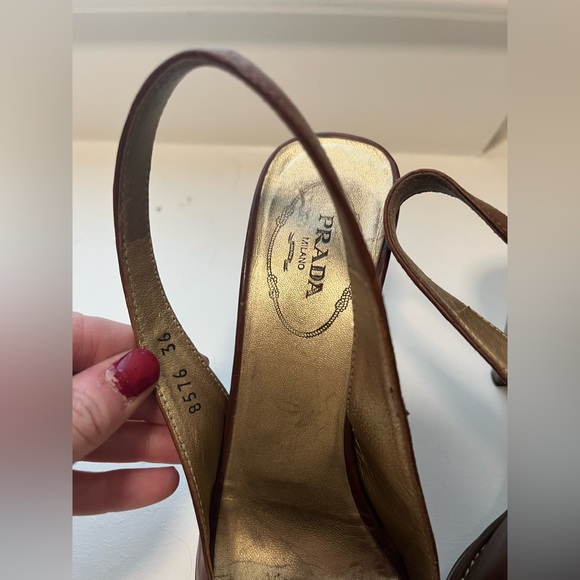 Prada slingback platform heels size 36 - Picture 3 of 5